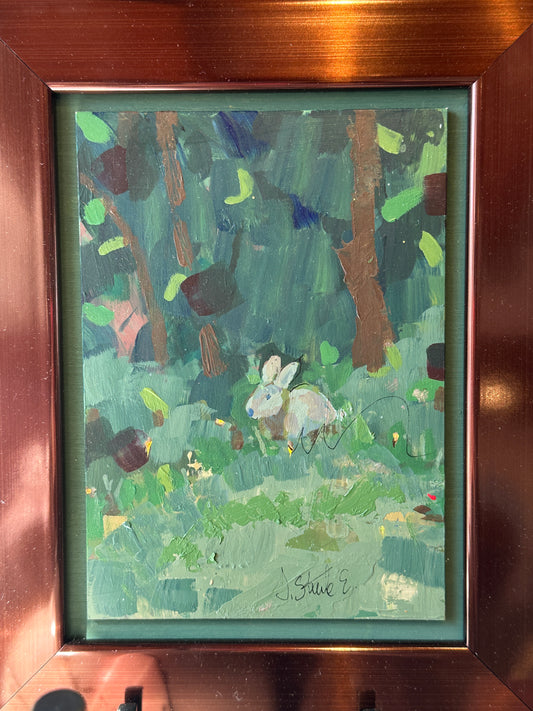 Jeannette Steele Esposito | "Hiding No.1 (Bunnies)" | 5x7