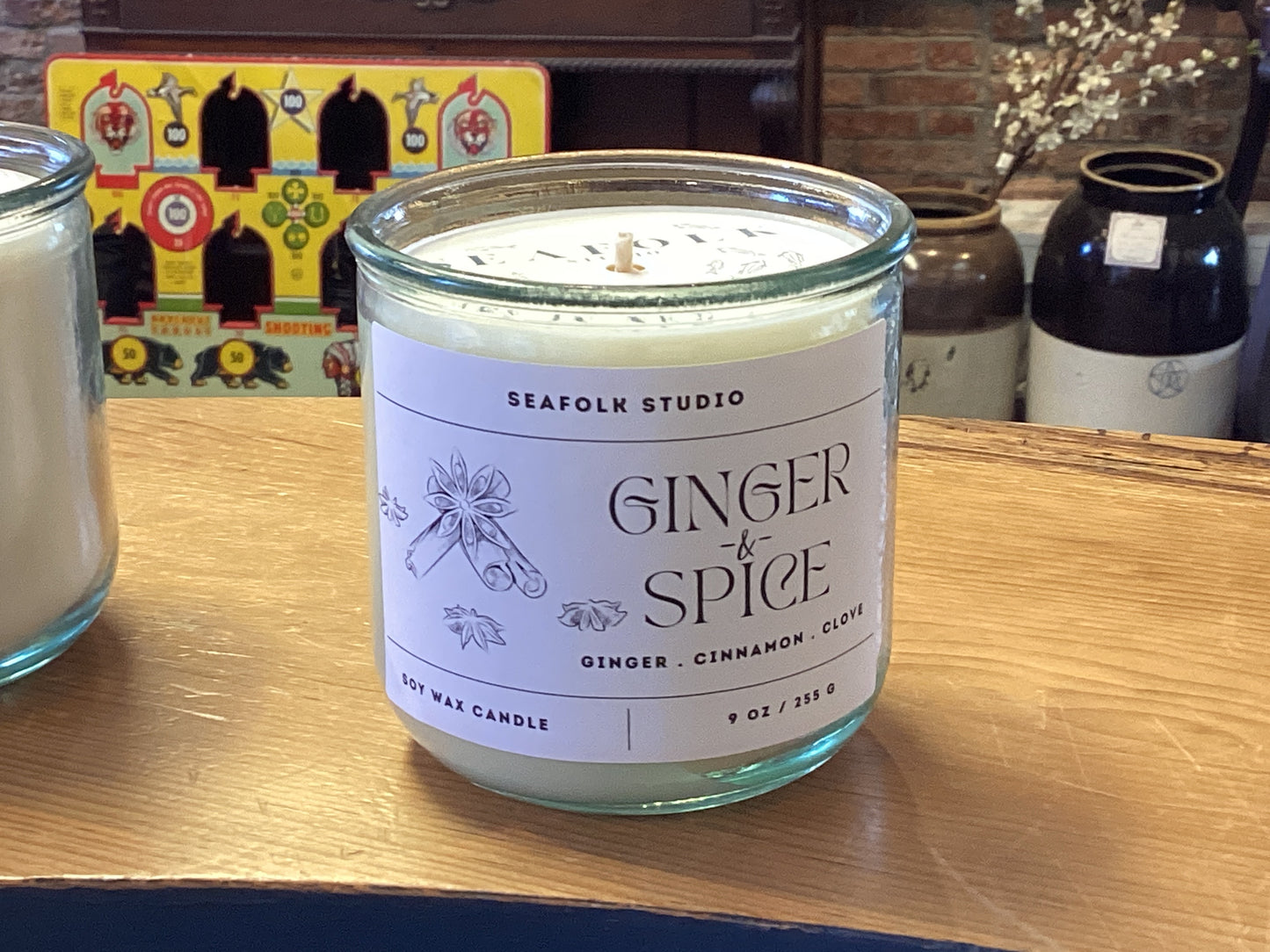 “Ginger and Spice” Candle | 10 oz in Recycled Glass