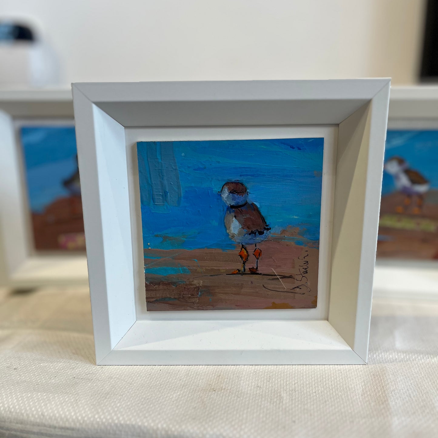 Jeannette Esposito | Framed Original Plover Painting |
