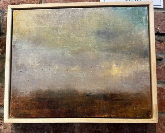 “Homeward No.6" | Framed Tar and oil | Chris Volpe