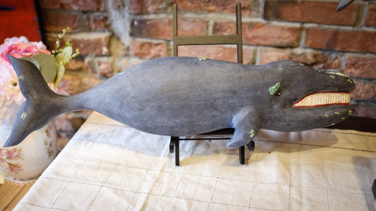 Hand Carved Right Whale | Derek Abbott