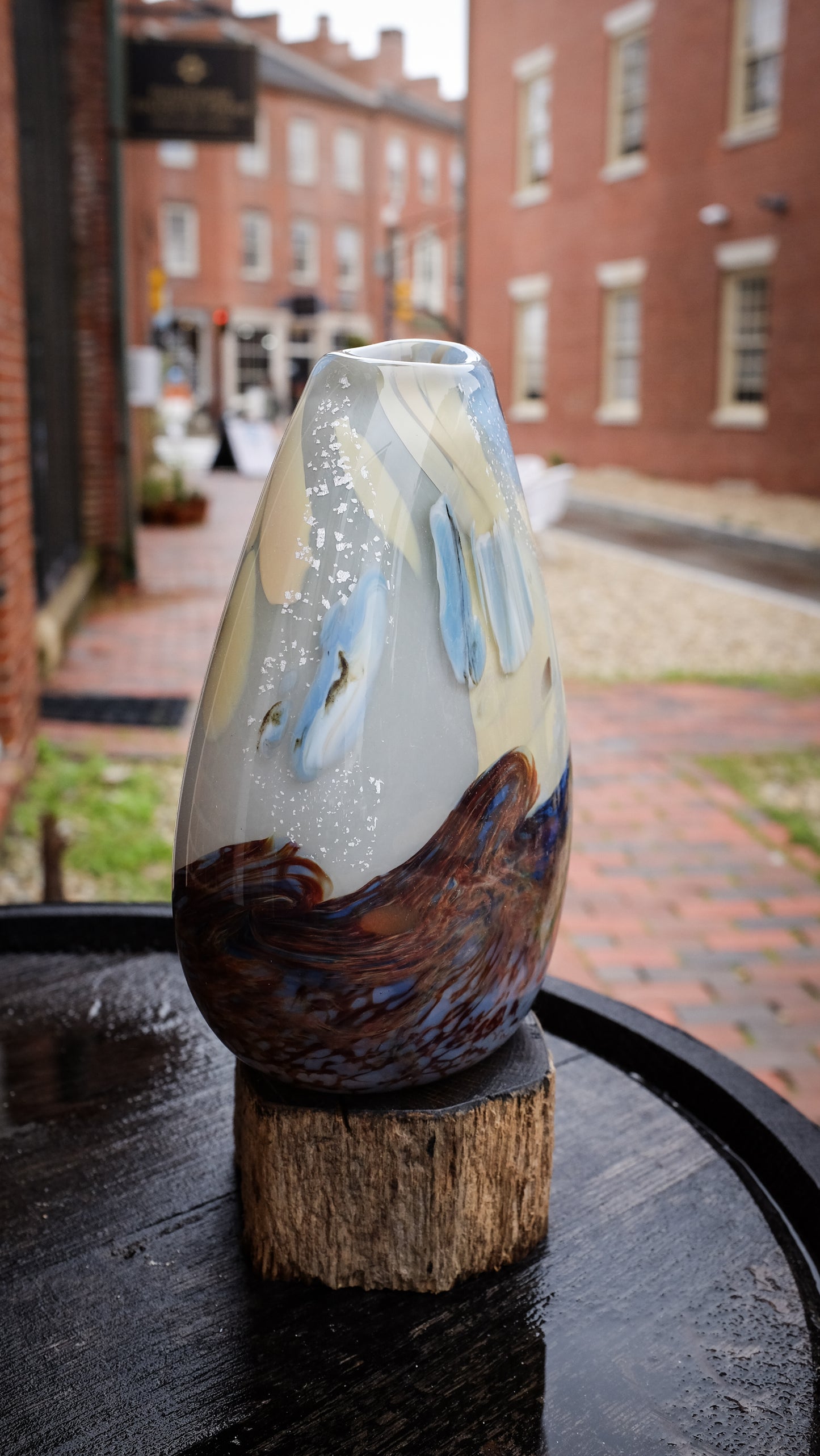 8" Summer Algae Series | Teardrop Vase