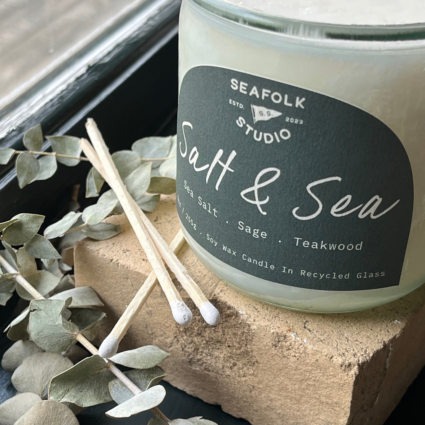 "Salt & Sea" Candle | 10 oz in Recycled Glass