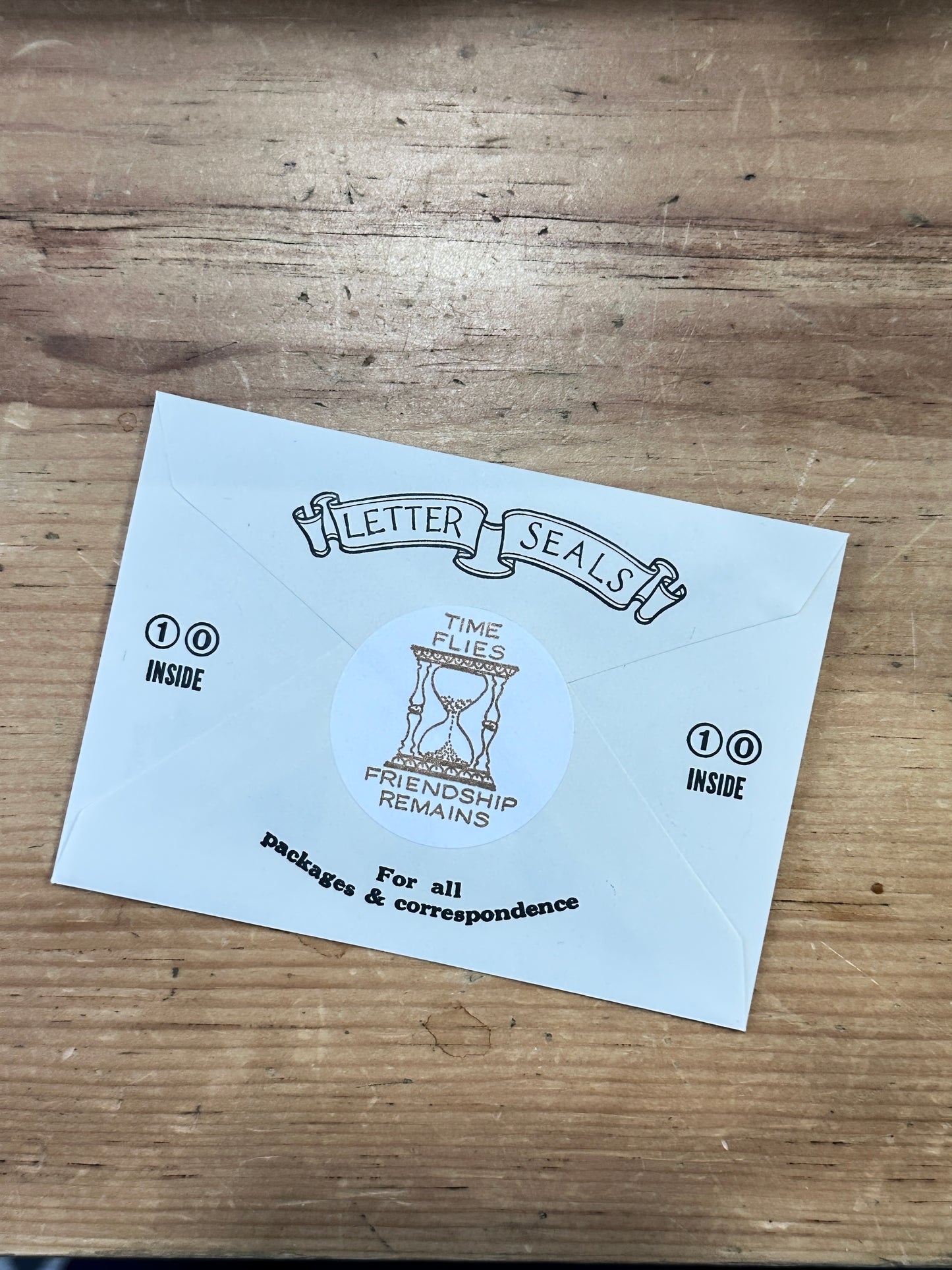 Saturn Press | Time Flies Friendship Remains | Letter Seals (x10)