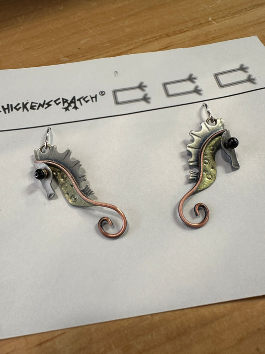 Seahorse Earrings | Chickenscratch