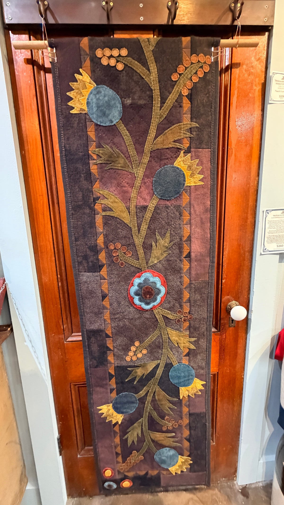 Hand-Crafted & Hand Stitched Felted Table Runner | NE Estate Treasure