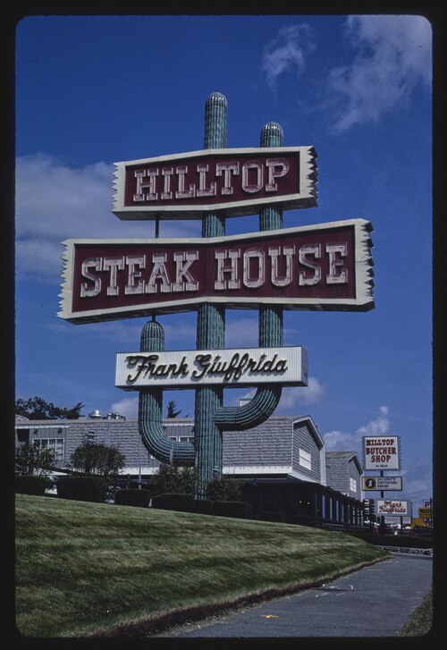 Carved Hilltop Steak House Sign | Chrissy Lebel