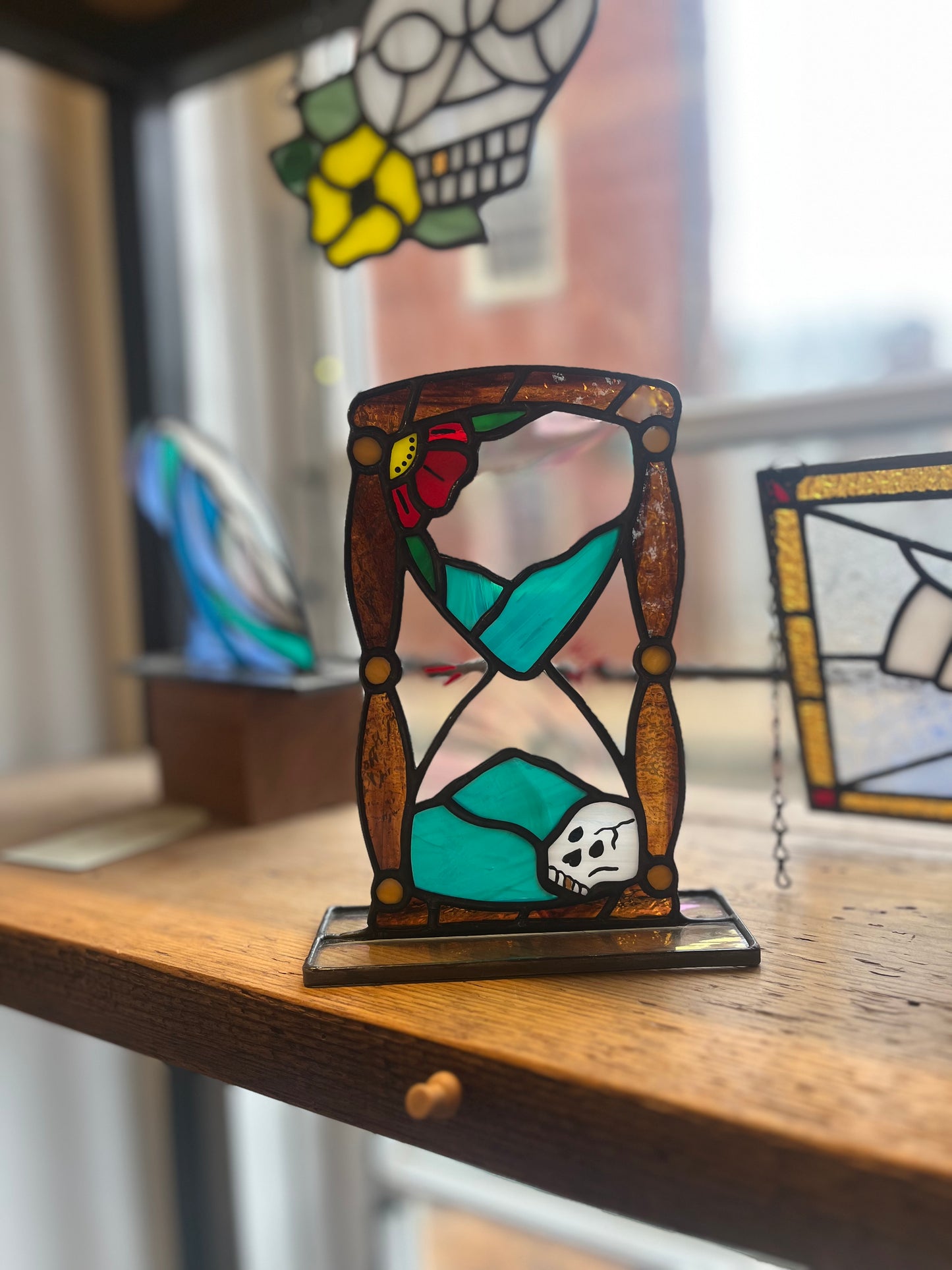 Hourglass | Stained Glass | Afterlife Glass