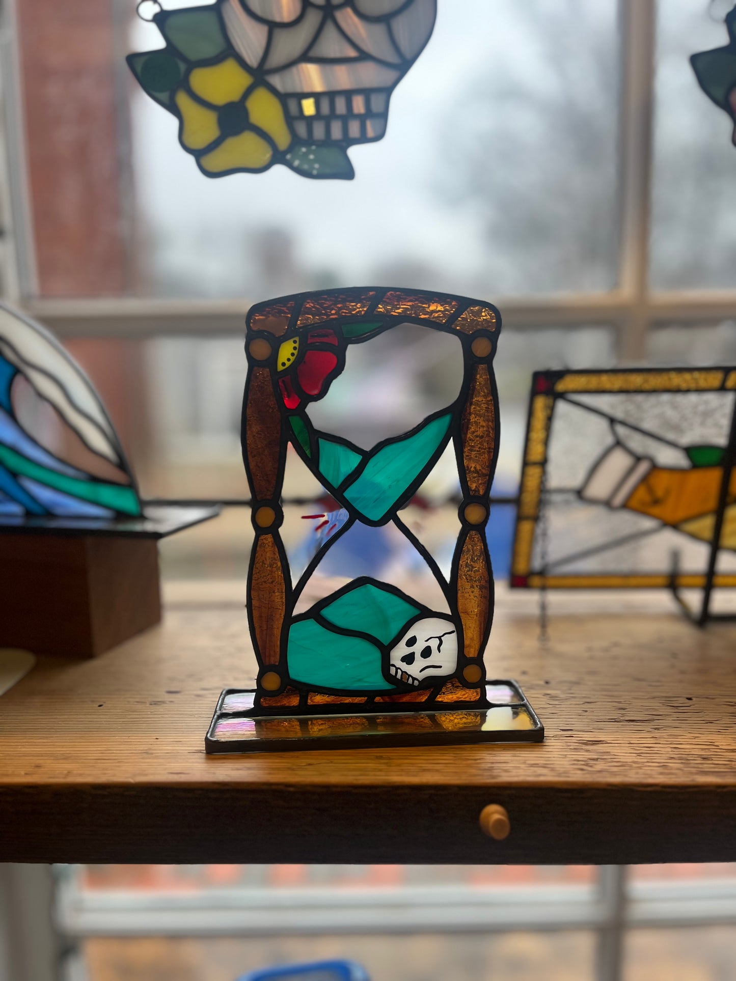 Hourglass | Stained Glass | Afterlife Glass