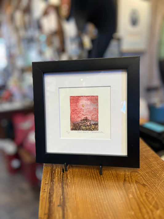 Chris Robinson | "Pink House" | Framed Etching