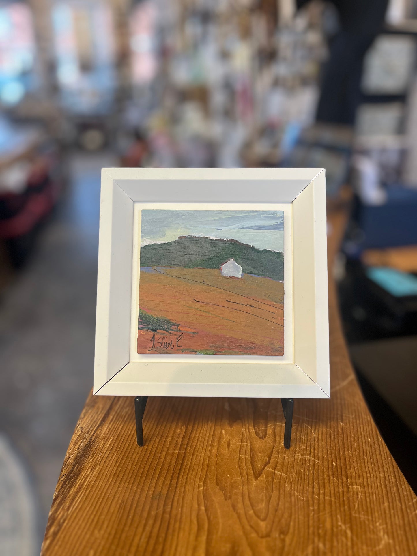 Jeannette Esposito | "Harvest Field House" | Original painting on Board -6x6"