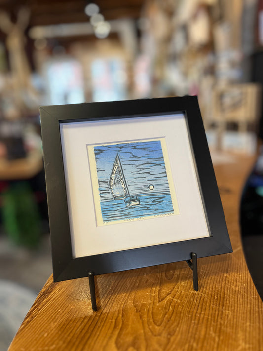 Chris Robinson | "Joppa Sail" | Framed Etching