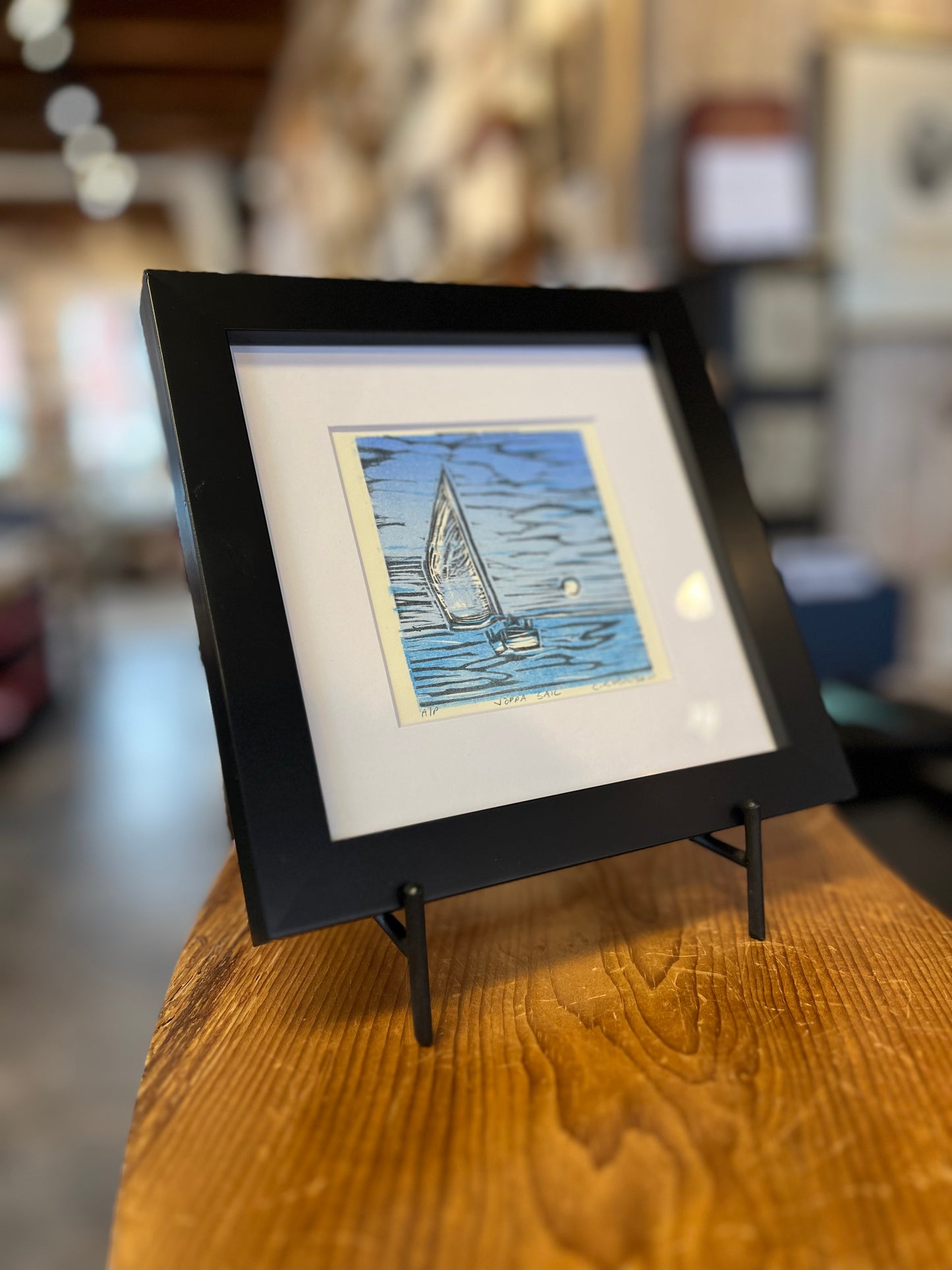 Chris Robinson | "Joppa Sail" | Framed Etching