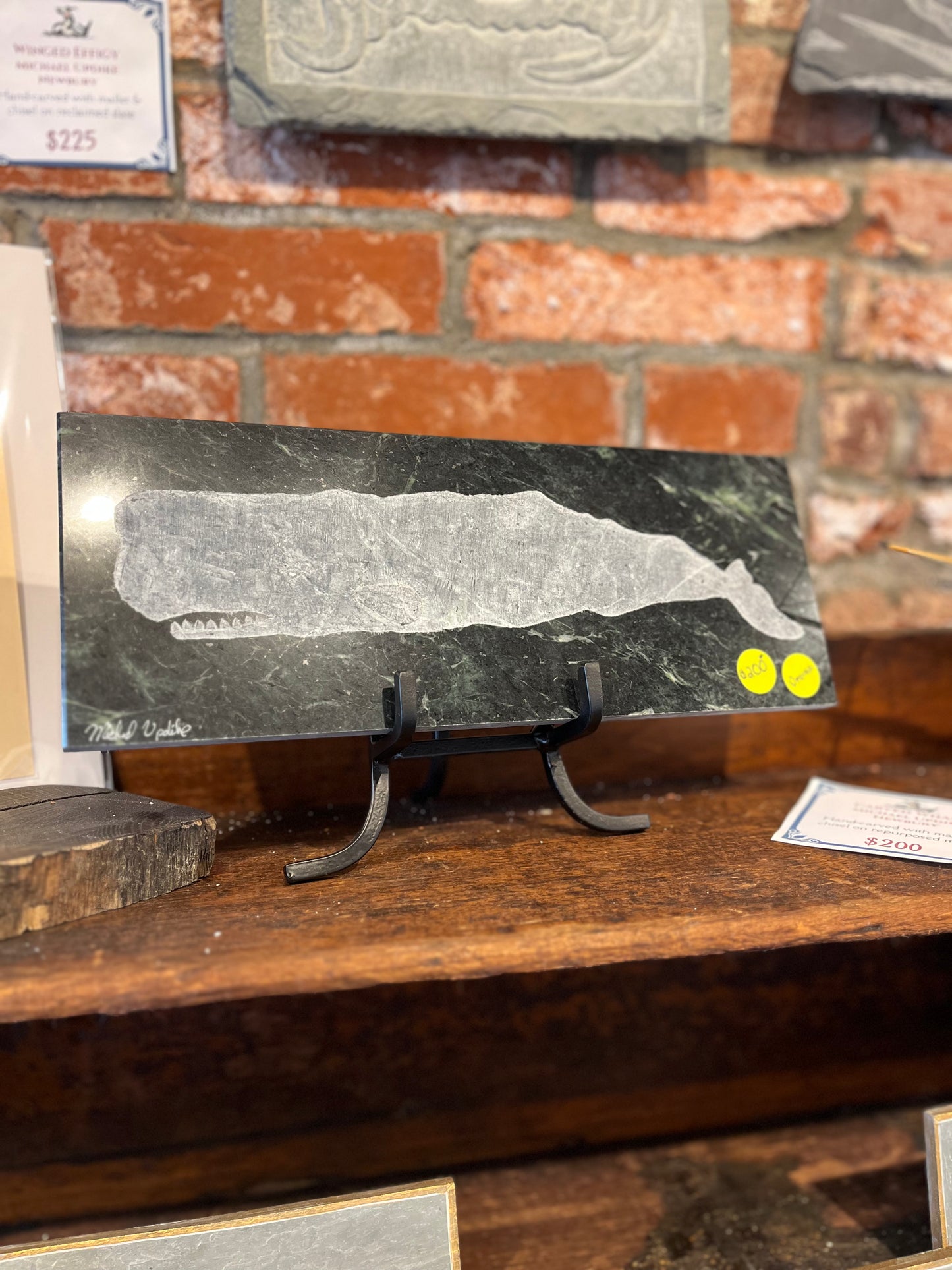 Carved Whale on Marble | Michael Updike