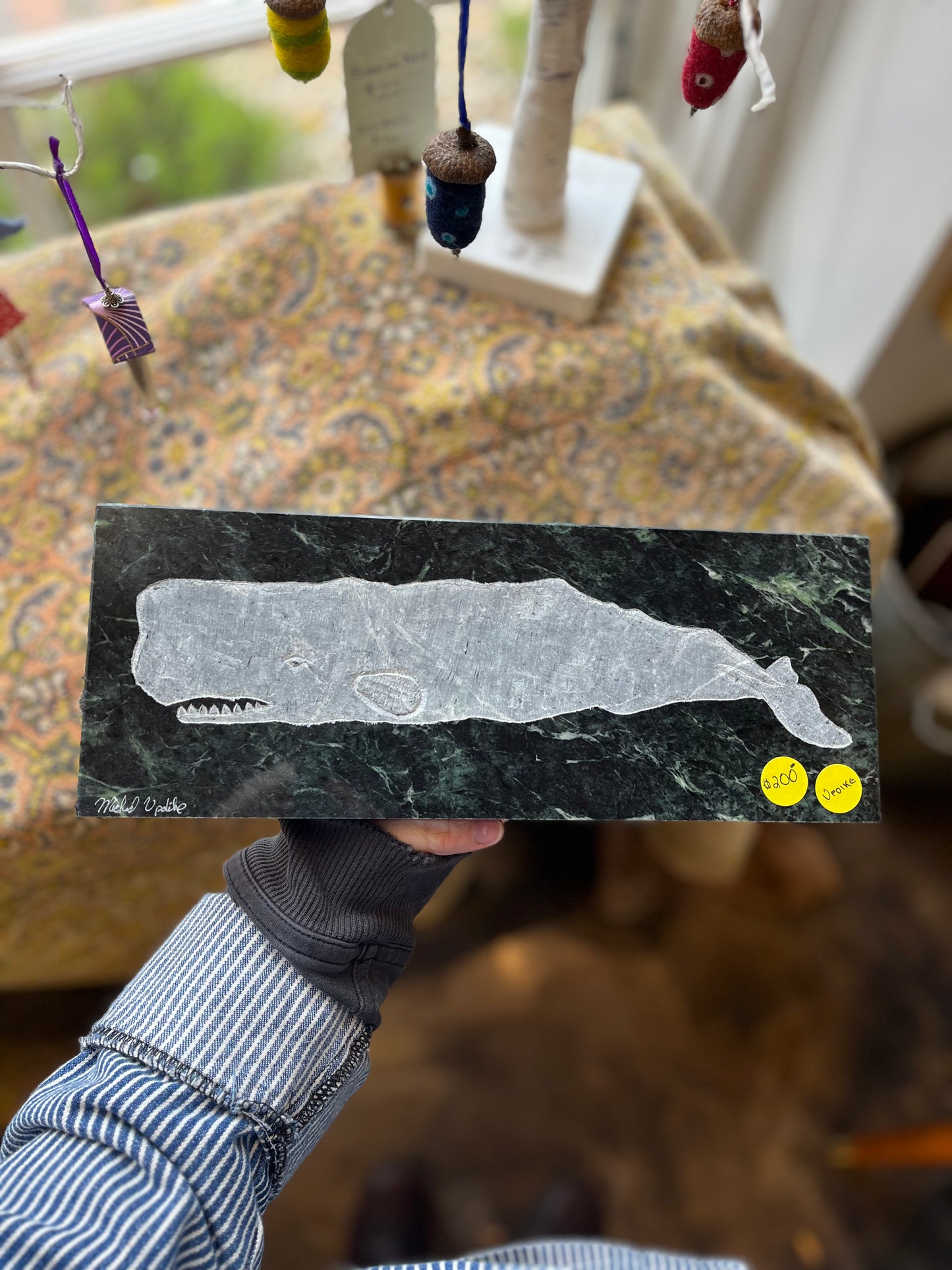 Carved Whale on Marble | Michael Updike