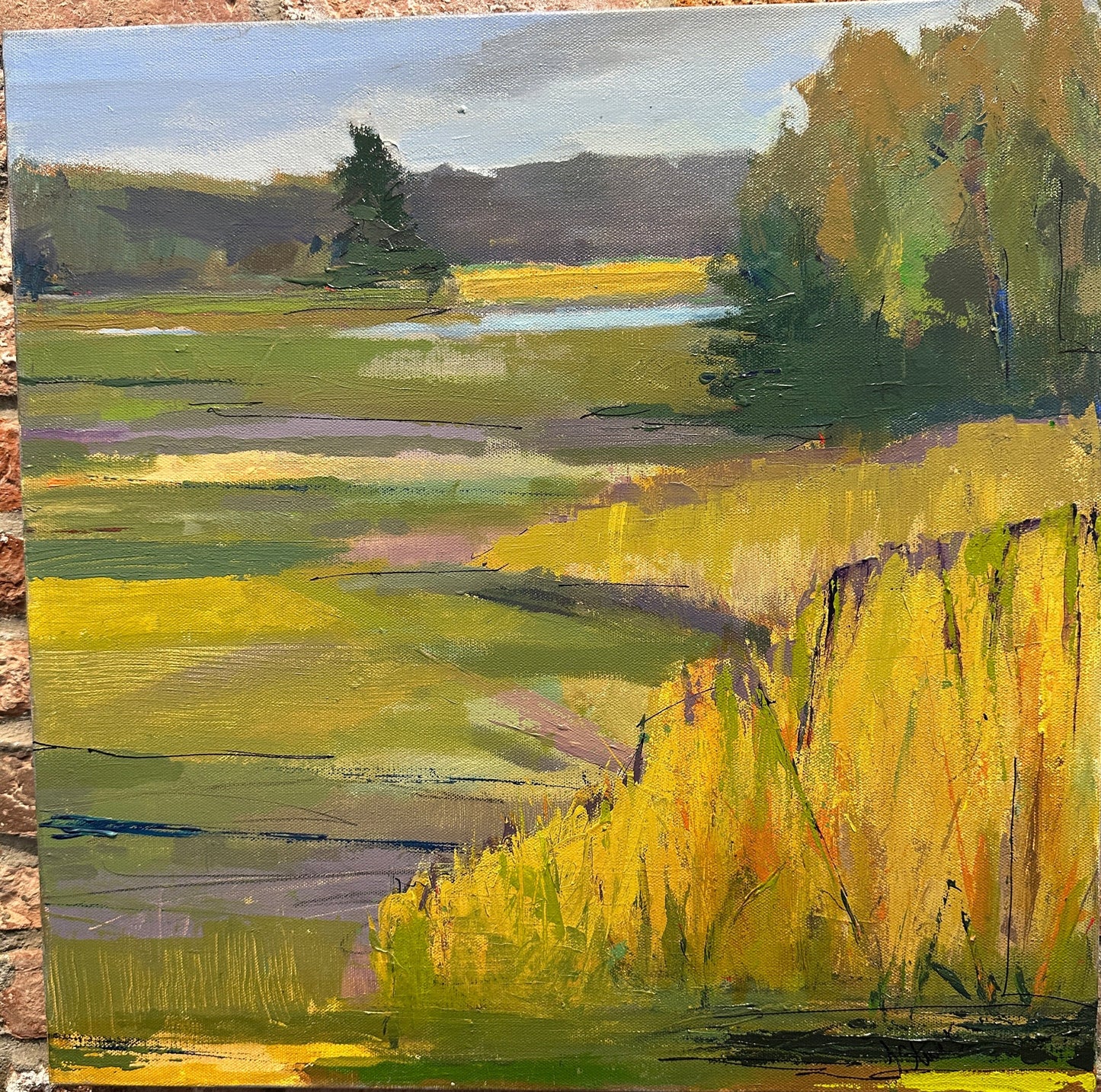 Jeannette Esposito | "The Great Marsh" | Unframed Canvas 20"x20"