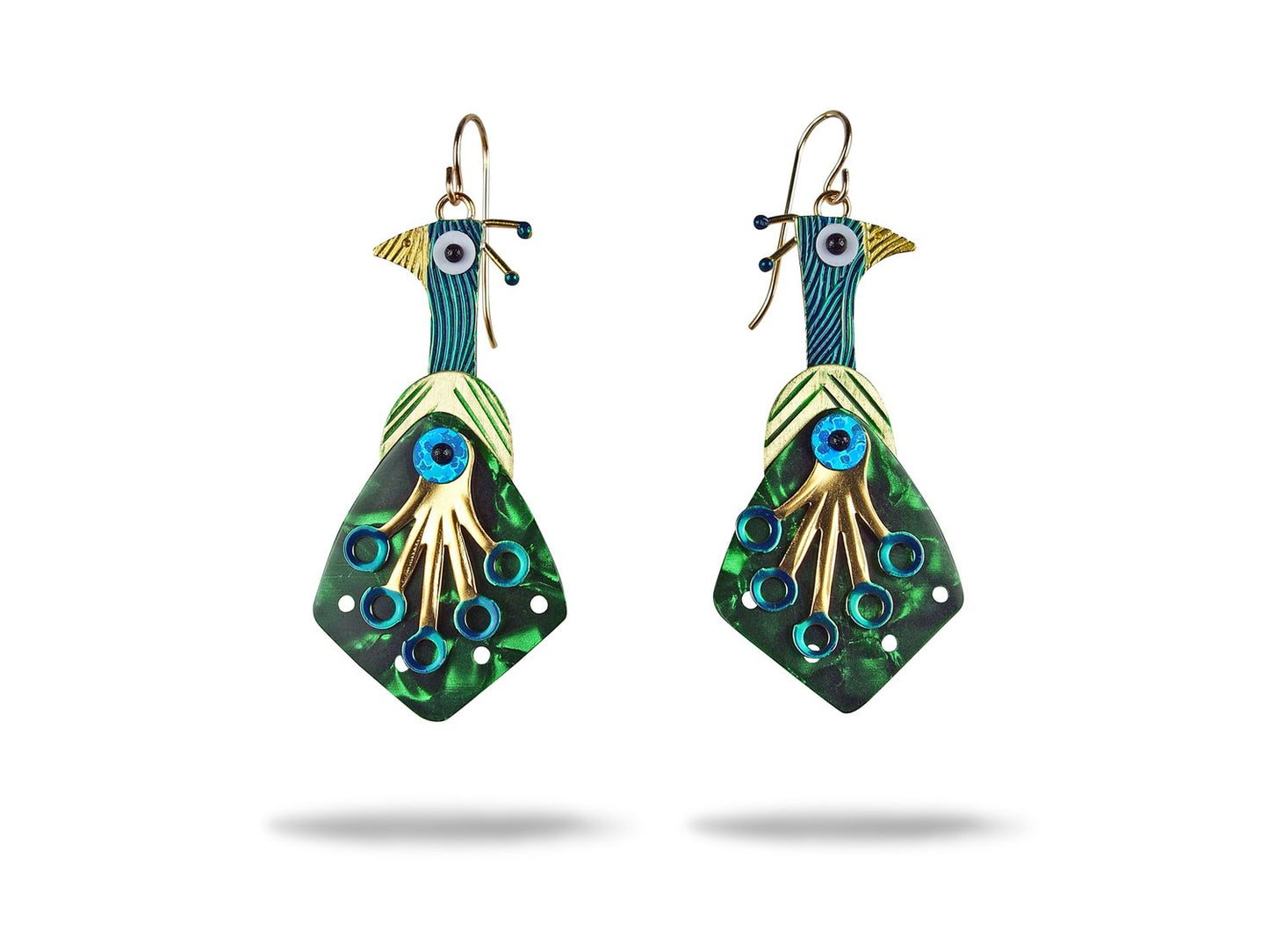 Peacock Earrings | Chickenscratch
