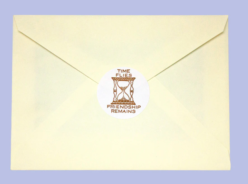 Saturn Press | Time Flies Friendship Remains | Letter Seals (x10)