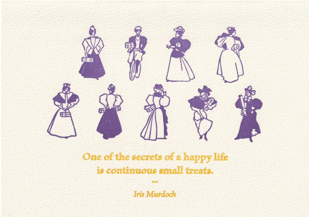 Saturn Press | Continuous Small Treats | Letterpress Card