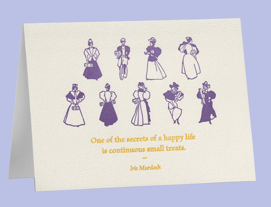 Saturn Press | Continuous Small Treats | Letterpress Card
