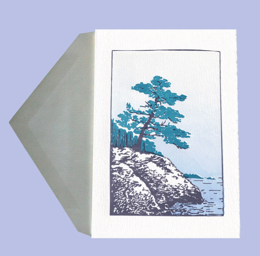Saturn Press | Maine Coast | Letterpress Card