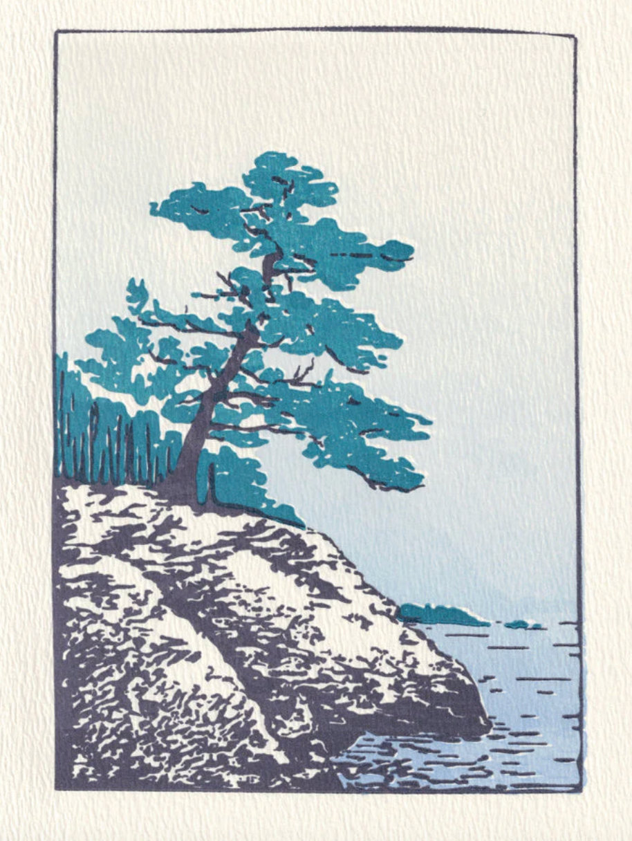 Saturn Press | Maine Coast | Letterpress Card