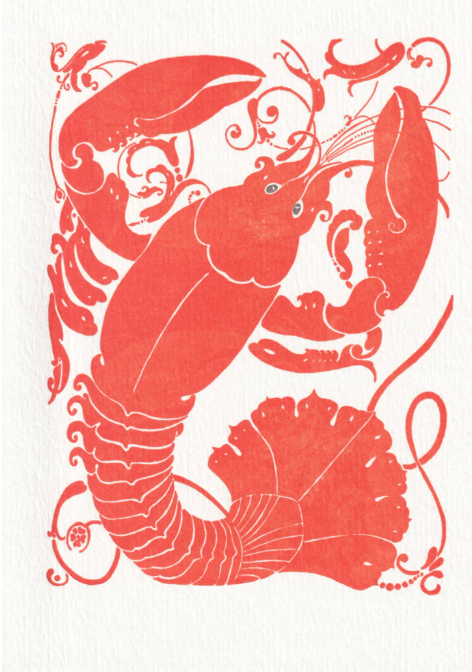 Saturn Press | Lobster | Letterpress Card