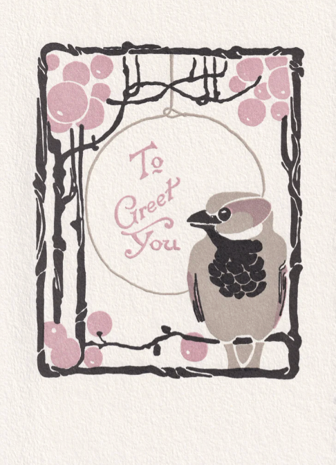 Saturn Press | Sparrow by Ludwig Holwein | Letterpress Card