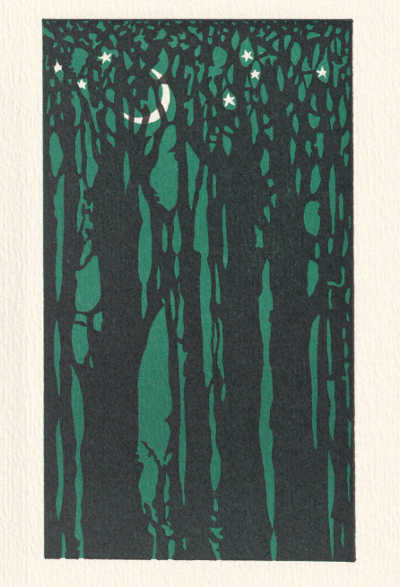 Saturn Press | Thicket c1907 | Letterpress Card