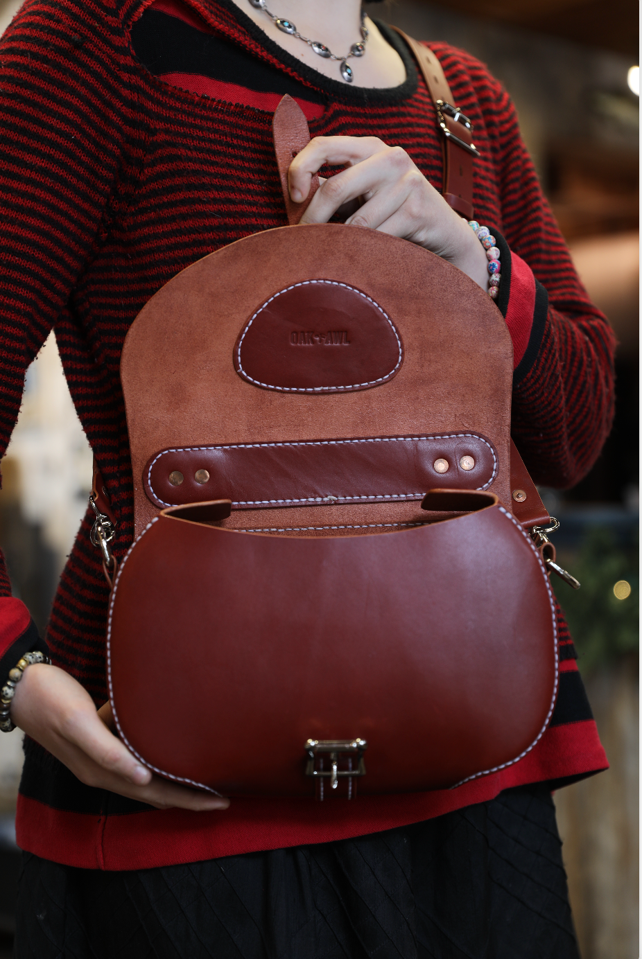 Handcrafted Leather Bag | Oak & Awl | Circle