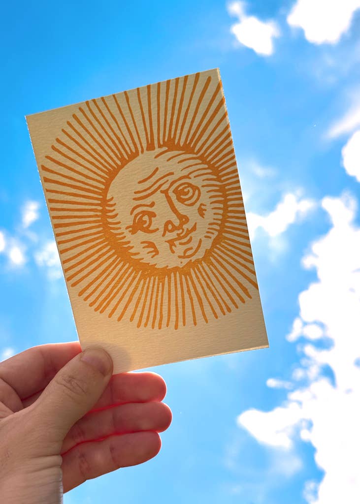 Old Sol - Blank Note Card | Saturn Press