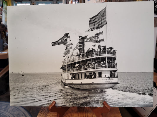 The Steamer "Plymouth" | 1890s | 14” x 10" - NESB Archival Giclee Print