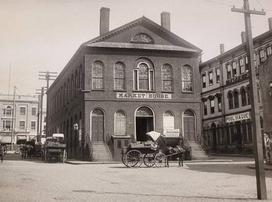 "Market House" - Salem | 1890s | 14” x 9" - NESB Archival Giclee Print