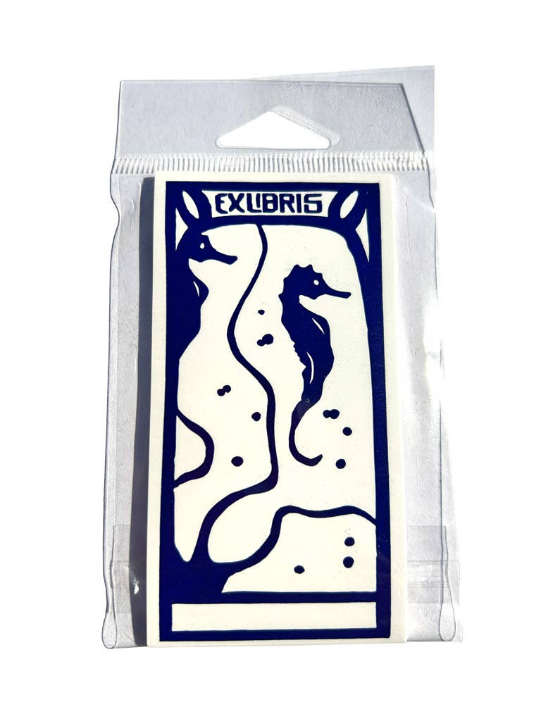 Seahorses-Ex Libris Bookplates | Saturn Press