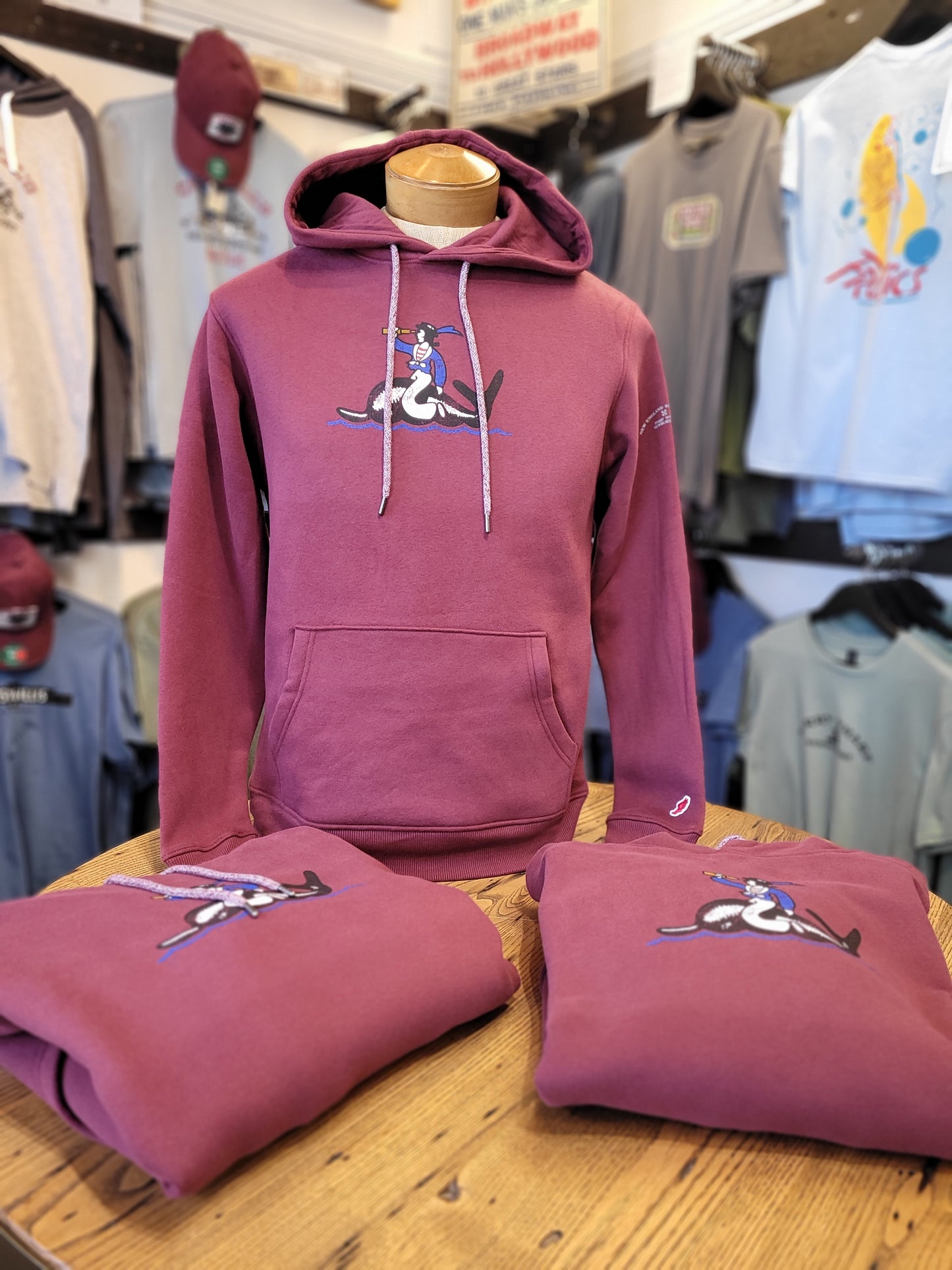 NESB Whaler Jack Hoodie | Legacy Maroon