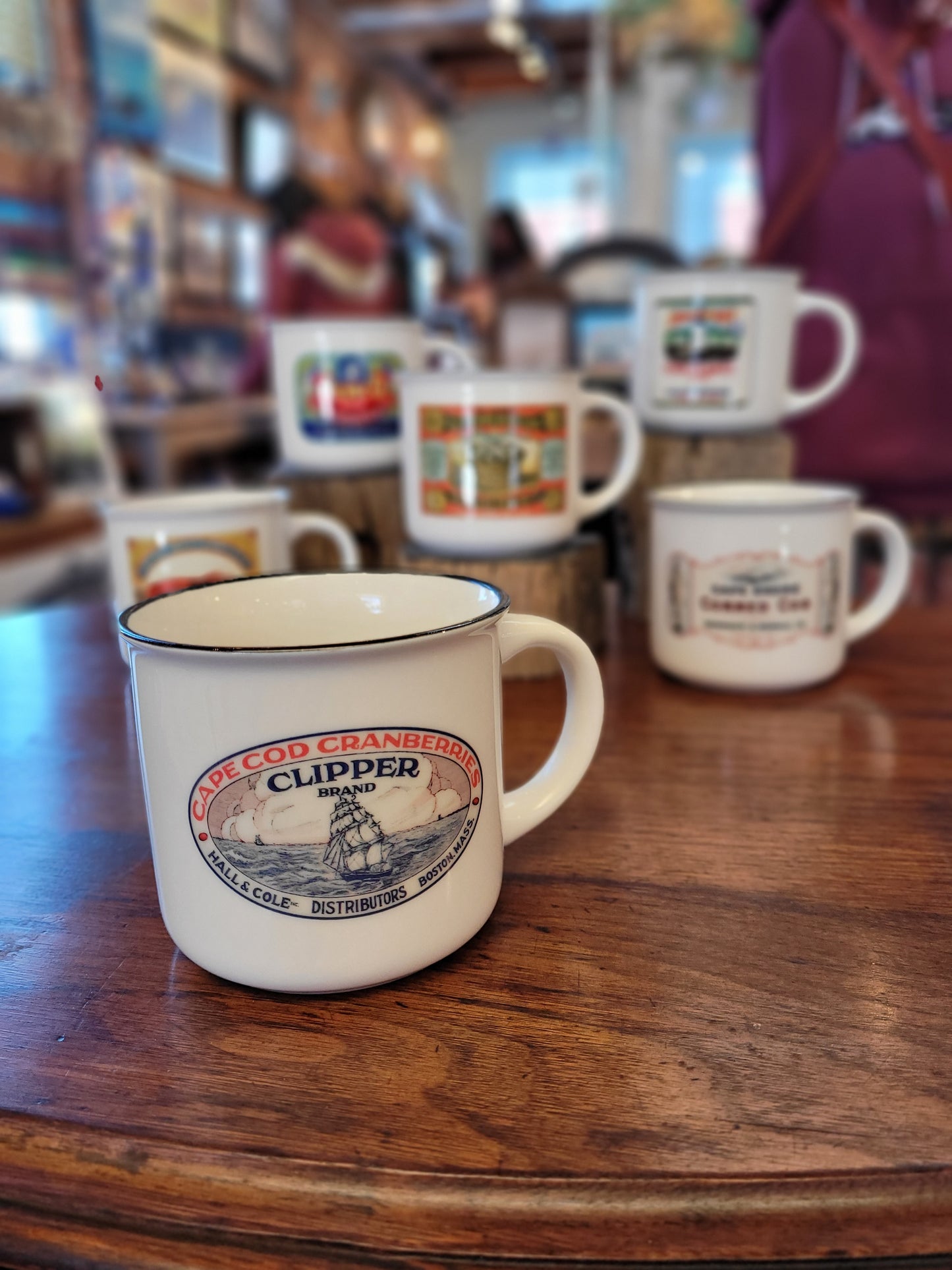 NE Cannery Series | Clipper Brand Cranberries | Ceramic Camper Mug