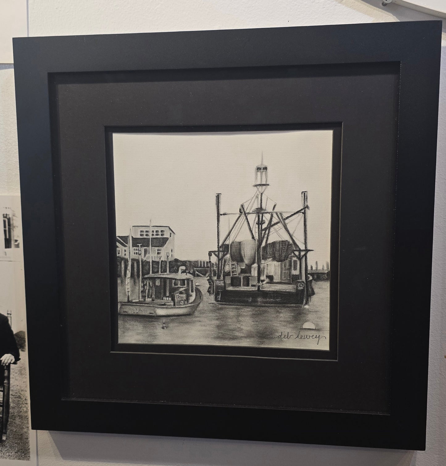 “Resting in Rye” | Original Framed Charcoal | Deb Hewey