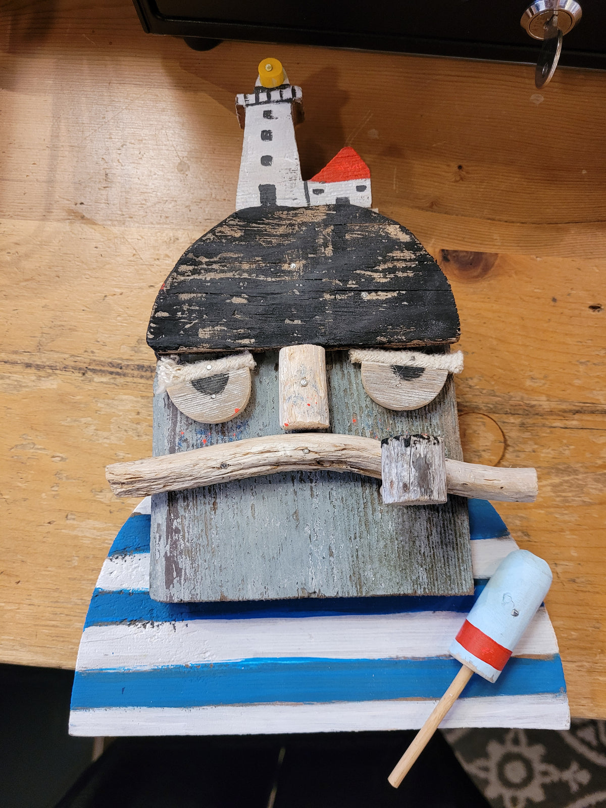 Large Sailor w/ lighthouse & buoy #22| Seahag Studios