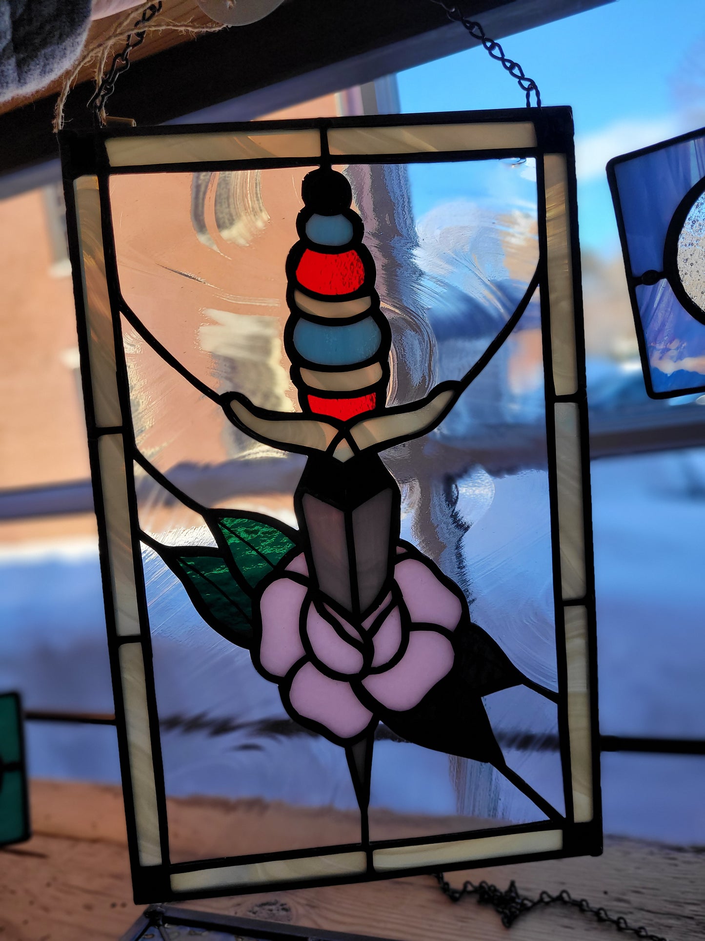 Framed Dagger | Stained Glass | Afterlife Glass