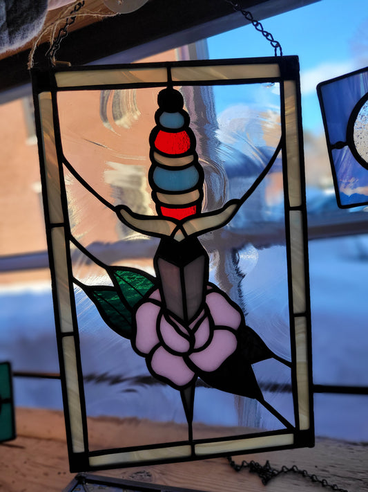Framed Dagger | Stained Glass | Afterlife Glass