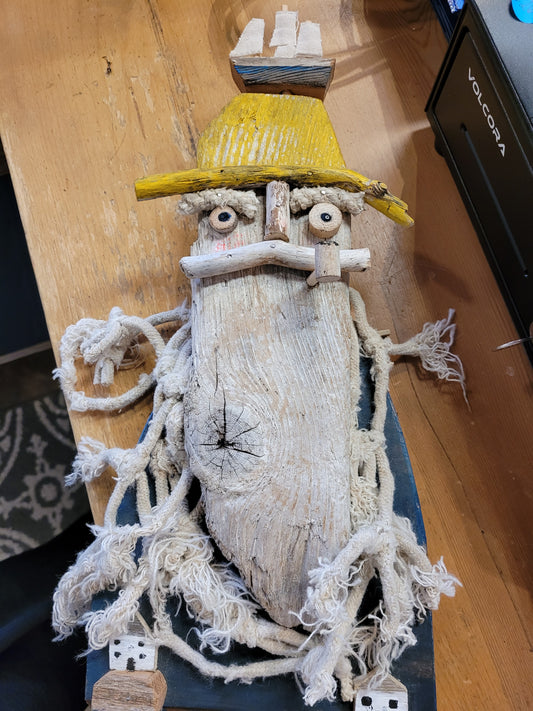 X Large Sailor w/ rope scarf & ship on head  #24 | Seahag Studios