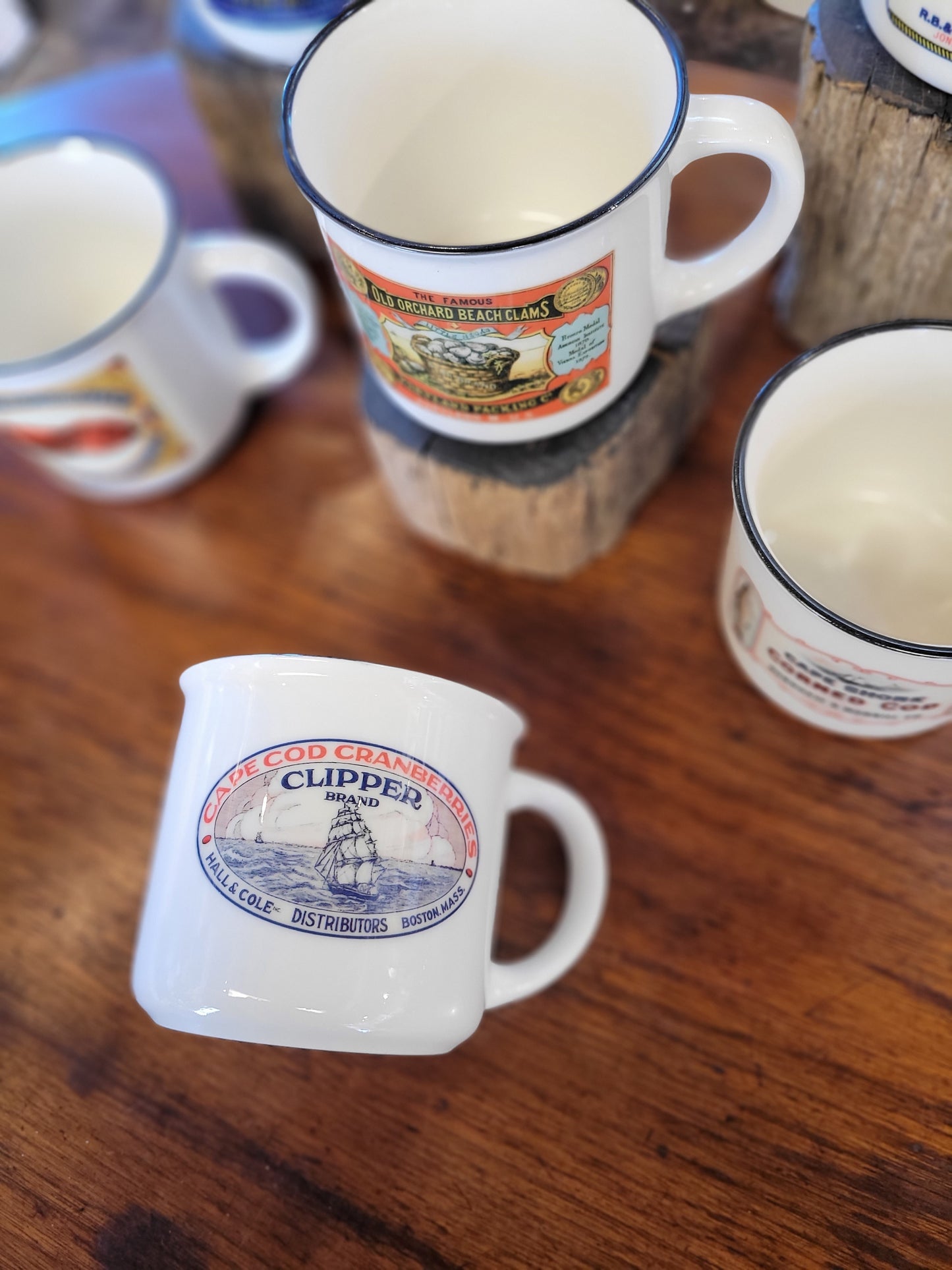 NE Cannery Series | Clipper Brand Cranberries | Ceramic Camper Mug