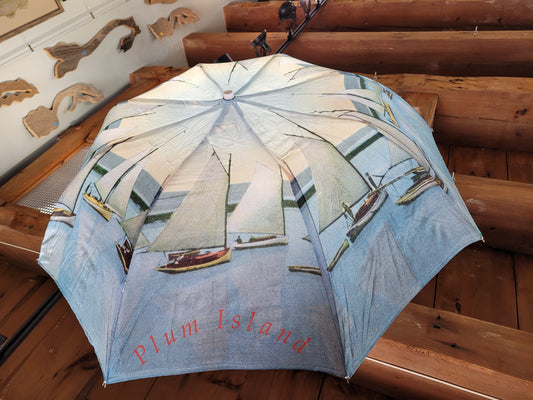 Plum Island Umbrella | Early 1900s Postcard Design