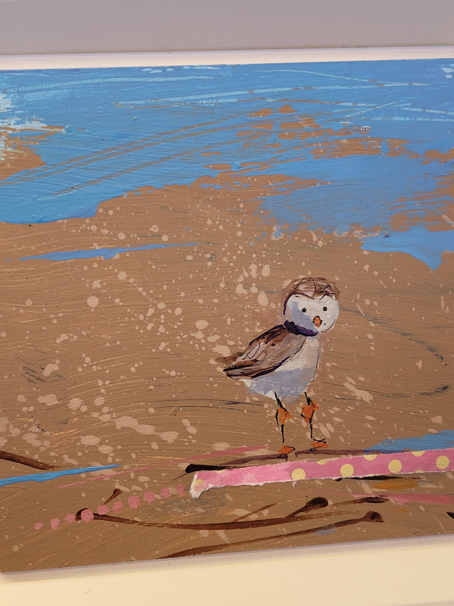 Jeannette Esposito | Framed Plover on Board