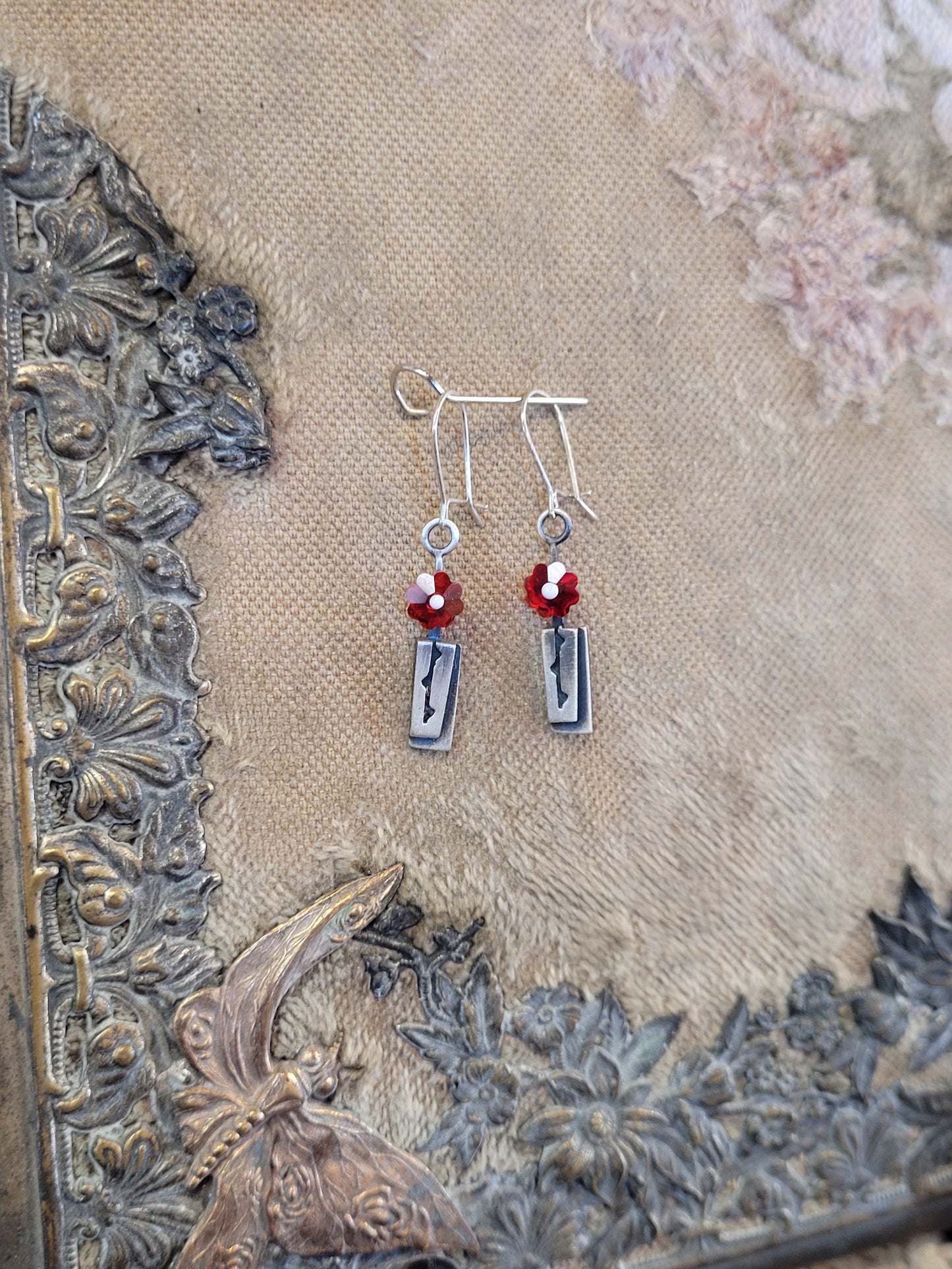 Rosebud Silver Earrings | Chickenscratch