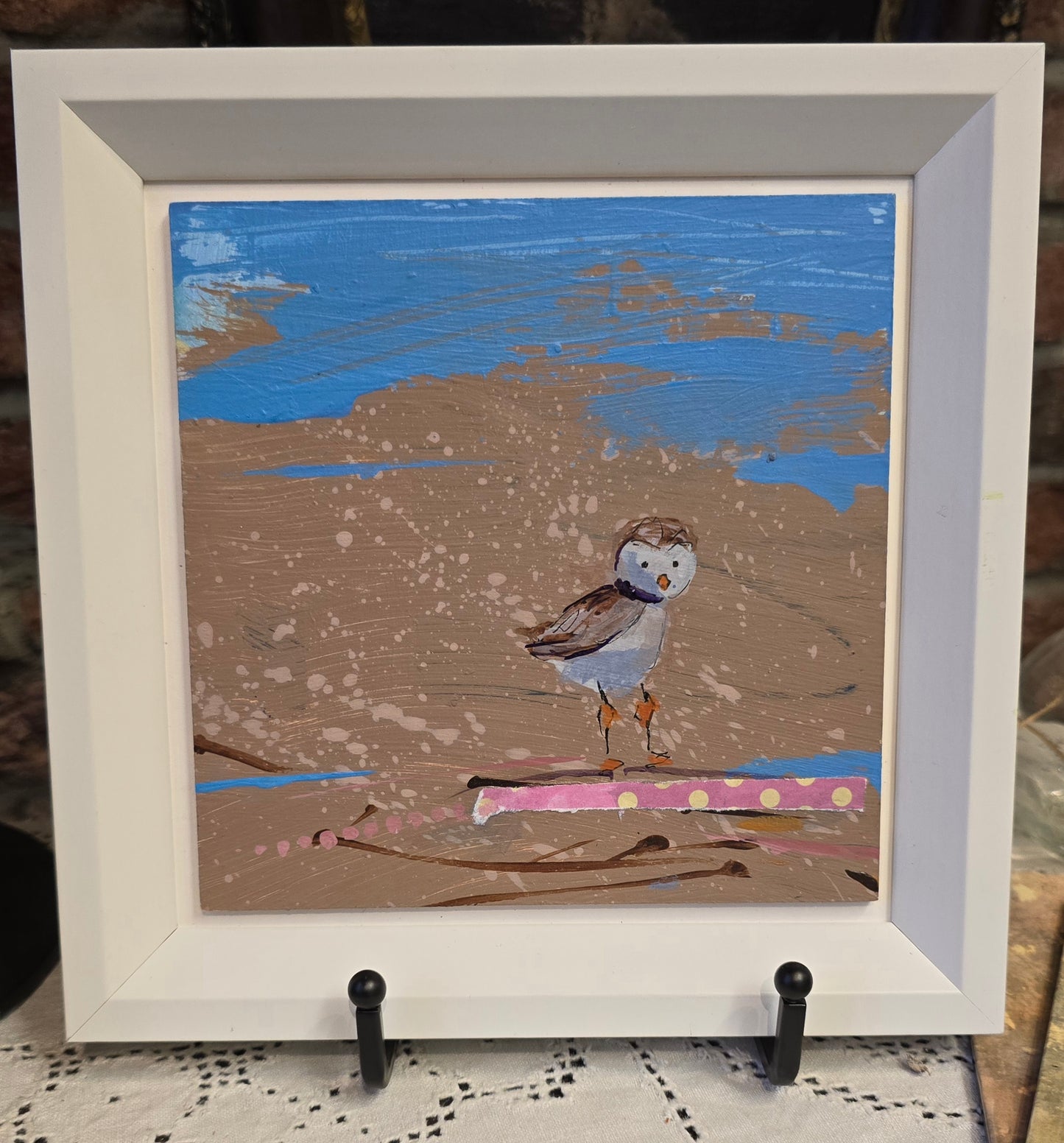 Jeannette Esposito | Framed Plover on Board