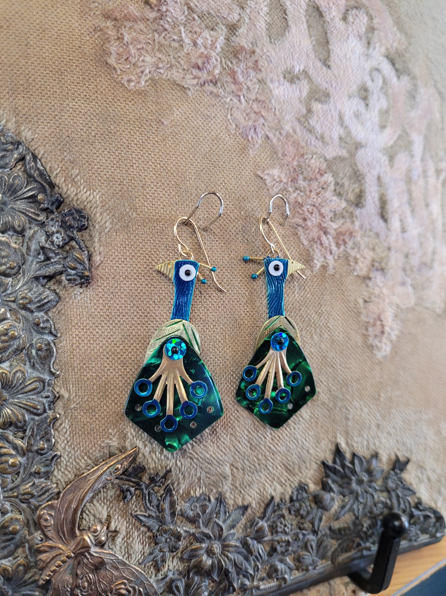 Peacock Earrings | Chickenscratch