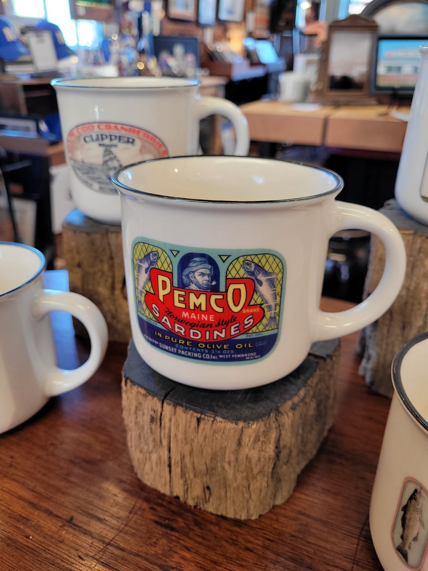 NE Cannery Series | Pemco Sardines | Ceramic Camper Mug