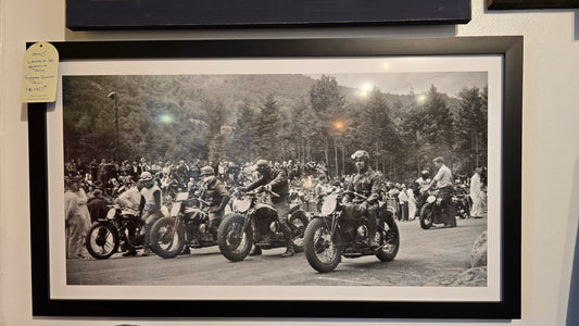 1940s Laconia Motorcycle Event | Framed Giclee Print