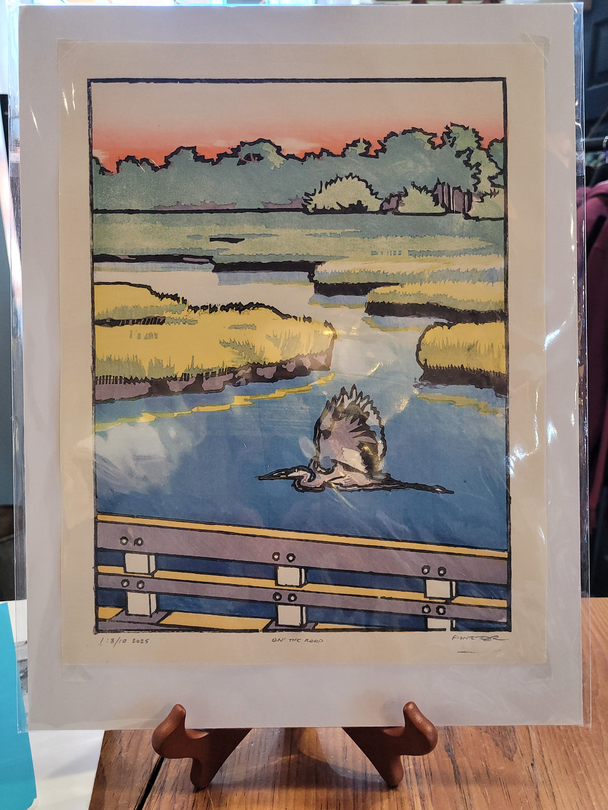 "On The Road" | Numbered Woodcut Print by Dan Fionte